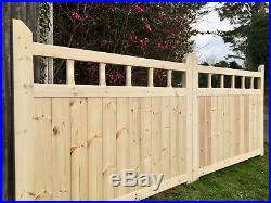 Wooden Driveway Gates 4 High! Spindles New Garden Entrance Gate Custom Sizes