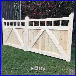 Wooden Driveway Gates 4 High! Spindles New Garden Entrance Gate Custom Sizes