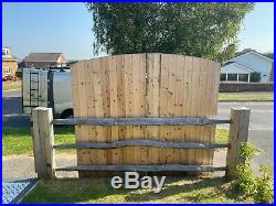 Wooden Driveway Gates! 6ft 6 High X 7ft Wide Free T Hinges & Top Bolt