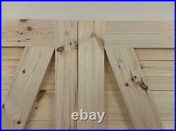 Wooden Driveway Gates Double Gates Horizontally Boarded Made To Measure Service