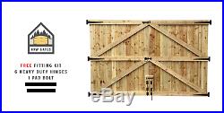 Wooden Driveway Gates Feather Edge Treated Heavy Duty