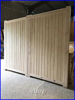 Wooden Driveway Gates Flat Top Heavy Duty 4 X 3 Timber Design The Cottage Gate