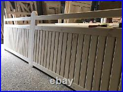 Wooden Driveway Gates Flat Top Picket New Modern Design The Rancher's Gate