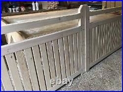Wooden Driveway Gates Flat Top Picket New Modern Design The Rancher's Gate