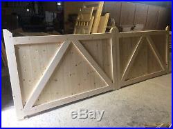 Wooden Driveway Gates Fully Boarded Design New Garden Gate Custom Made 4ft High