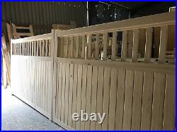 Wooden Driveway Gates Heavy Duty Gates Spindles 70mm Timber New Bespoke Sizes