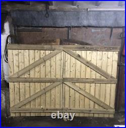 Wooden Driveway Gates! Heavy Duty Solid Gates & Free T Hinges & Top Bolt