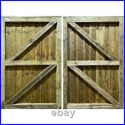 Wooden Driveway Gates High Quality Pressure Treated Bespoke Gates
