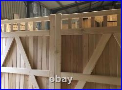Wooden Driveway Gates Iroko Hardwood Custom Made Gates Design The Fortress Gate