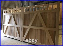 Wooden Driveway Gates Iroko Hardwood Custom Made Gates Design The Fortress Gate