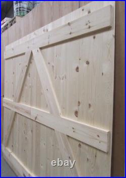 Ledge & Braced 5ft 1500mm Flat Top Wooden Garden Side Gate Framed 