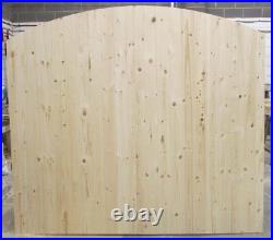 Wooden Driveway Gates Ledge & Braced Heavy Duty 6ft 1800mm Plus Curved Top