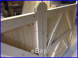 Wooden Driveway Gates New Boarded Entrance Gate Bespoke Custom Made ALL 6' HIGH