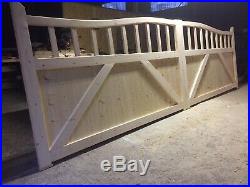 Wooden Driveway Gates New Longer Spindles Custom Made Gate 3 6 And 4 High
