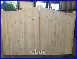 Wooden Driveway Gates, Planed Smooth Finish, Bespoke sizes also, made to order