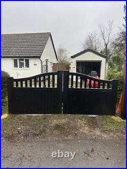 Wooden Driveway Gates TWO SETS Identical