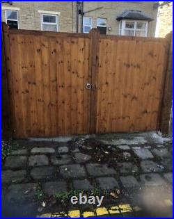 Wooden Driveway Gates Timber Double Gates Heavy Duty Made To Measure Service