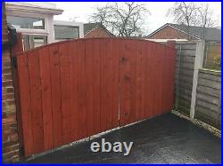 Wooden Driveway Used Gates 12ft (6ft Each)