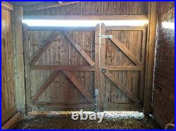 Wooden Driveway/carport Gates With All Furniture 5ft 11high X 7 Ft 10 Wide Apx