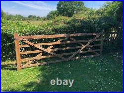 Wooden Driveway gate 11 ft wide