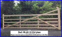 Wooden Entrance Driveway Field Gate Heanton LOTS OF SIZES AVAILABLE
