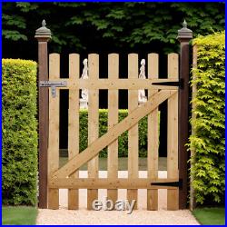 Wooden Garden Fence Gate Entrance Picket Fencing Gate 3ft 4ft 5ft 6ft Height