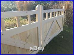 Wooden Garden Gate 3 X 12 New Driveway Gates With Spindles! Bespoke Sizes Made