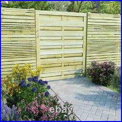 Wooden Garden Side Gate FSC Impregnated Pinewood Fence Door Pannel Gate Green UK