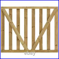 Wooden Garden Slats Gate FSC Impregnated Pinewood Patio Fence Door Side Picket