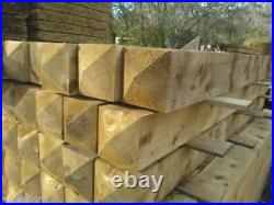 Wooden Gate Posts Treated Large Timber Entrance Driveway Gate Post VARIOUS SIZES