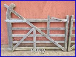 Wooden Gates 5 Bar Double Curved Heel
