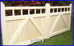 Wooden Gates New Driveway Gates With Spindles! Quality Bespoke Gate! 3' 6'' HIGH