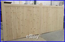 Wooden Softwood Flat Top Driveway Gates Mortice & Tenoned 6ft 1800mm