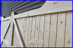 Wooden Softwood Gun Stock Driveway Gates Mortice & Tenoned 6ft 1800mm
