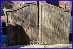 Wooden Swan Neck Driveway Gates Arched Gates