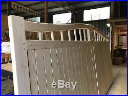 Wooden Swan Neck Gates Driveway Gate New Design Curve Arch All Sizes Custom Made