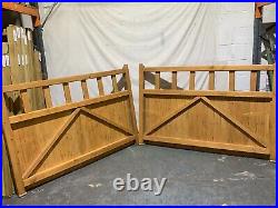 Wooden (Timber) Driveway Garden Gates 3660mm W x 1220mm H Painted