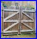 Wooden-drive-way-gates-180cm-Height-great-condition-with-hinges-Locks-01-fwxh