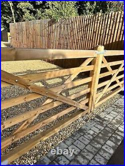 Wooden drive way gates used