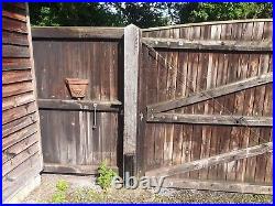 Wooden drive way gates used