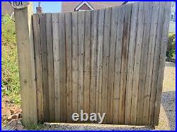 Wooden driveway Gates With Ironmongery Included