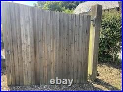 Wooden driveway Gates With Ironmongery Included