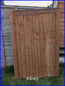 Wooden driveway garden double gates, includes Ironmongery