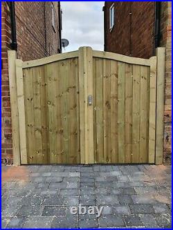 Wooden driveway gate h 1.8m w 2.1m heavy duty frame 7x10cm DELIVERY FREE