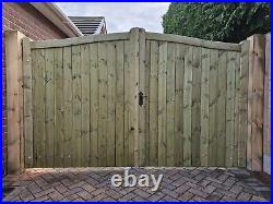 Wooden driveway gate, h 1.8m w 3.0mm heavy duty, Wooden Gate, Redwood