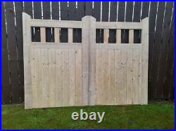 Wooden driveway gates, 4ftx6ft Cottage Style, contact for made to measure