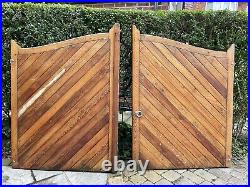 Wooden driveway gates Cedar Used