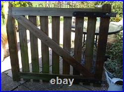 Wooden driveway gates (pair) 2 x 48 X 42 timber 1.7/8 used EX condition