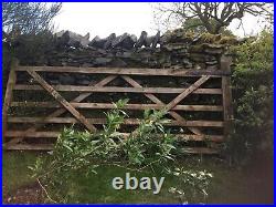 Wooden farm gate used