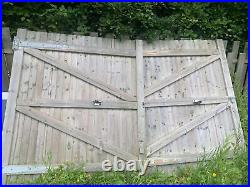 Wooden garden gates used